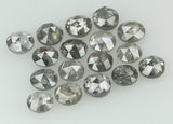 Natural Loose Diamond Round Rose Cut Black Grey Color I3 Clarity 17 Pcs 1.09 Ct KDK1430
