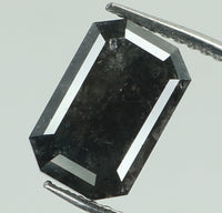 Natural Loose Diamond Emerald Grey Color I3 Clarity 8.10 MM 1.87 Ct KDL6838