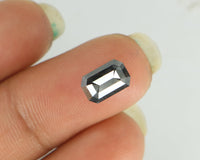 Natural Loose Diamond Emerald Grey Color I3 Clarity 8.10 MM 1.87 Ct KDL6838