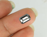 Natural Loose Diamond Emerald Grey Color I3 Clarity 8.10 MM 1.87 Ct KDL6838