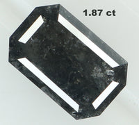 Natural Loose Diamond Emerald Grey Color I3 Clarity 8.10 MM 1.87 Ct KDL6838