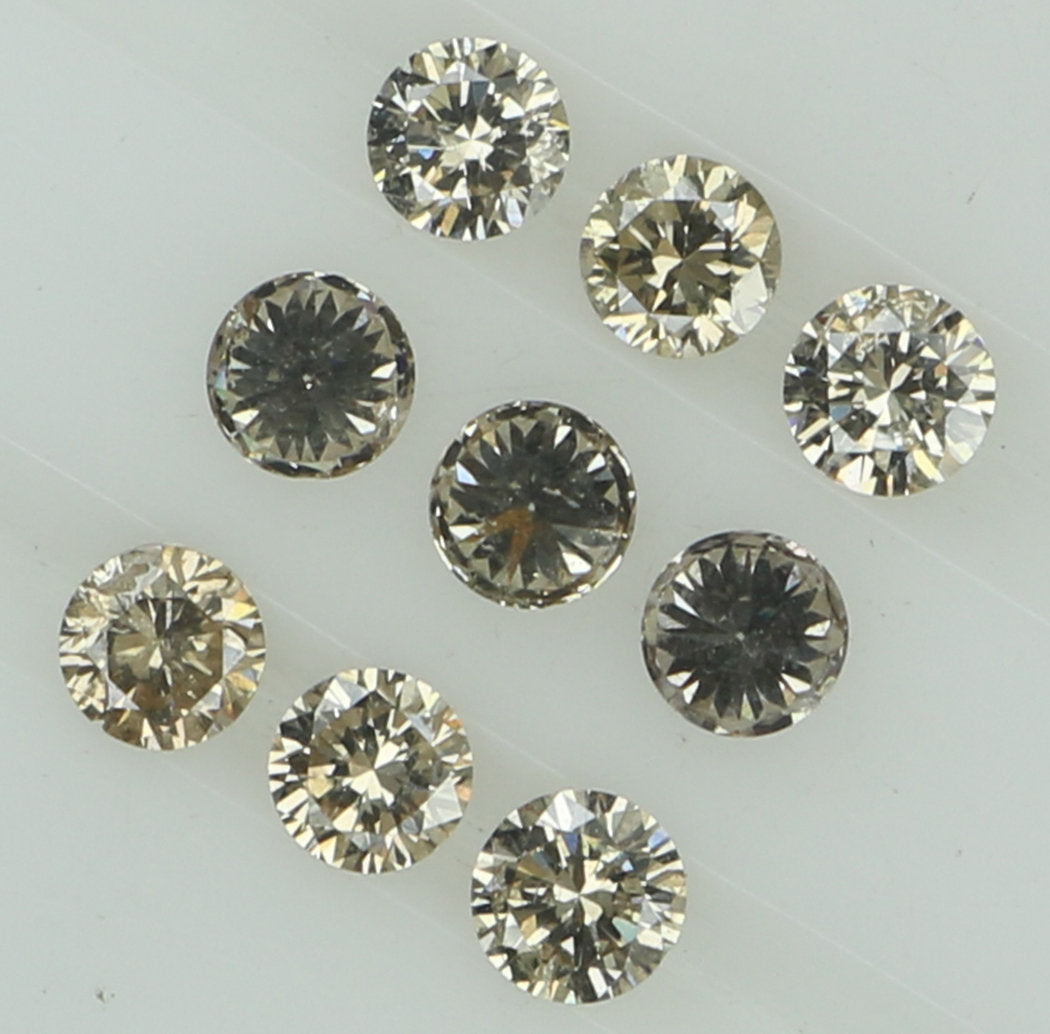 0.46 Ct Natural Loose Round Shape Diamond Brown Color Round Cut Diamond 2.30 MM Natural Loose Brown Color Round Brilliant Cut Diamond LQ6559