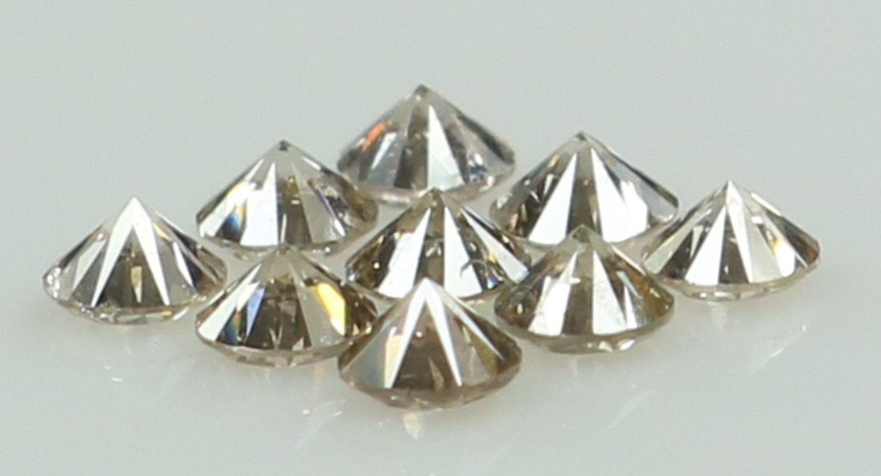 0.46 Ct Natural Loose Round Shape Diamond Brown Color Round Cut Diamond 2.30 MM Natural Loose Brown Color Round Brilliant Cut Diamond LQ6559