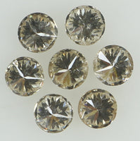 Natural Loose Diamond Round Brown Color SI2 Clarity 7 Pcs 0.40 Ct KDK1461