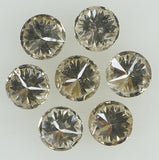 Natural Loose Diamond Round Brown Color SI2 Clarity 7 Pcs 0.40 Ct KDK1461
