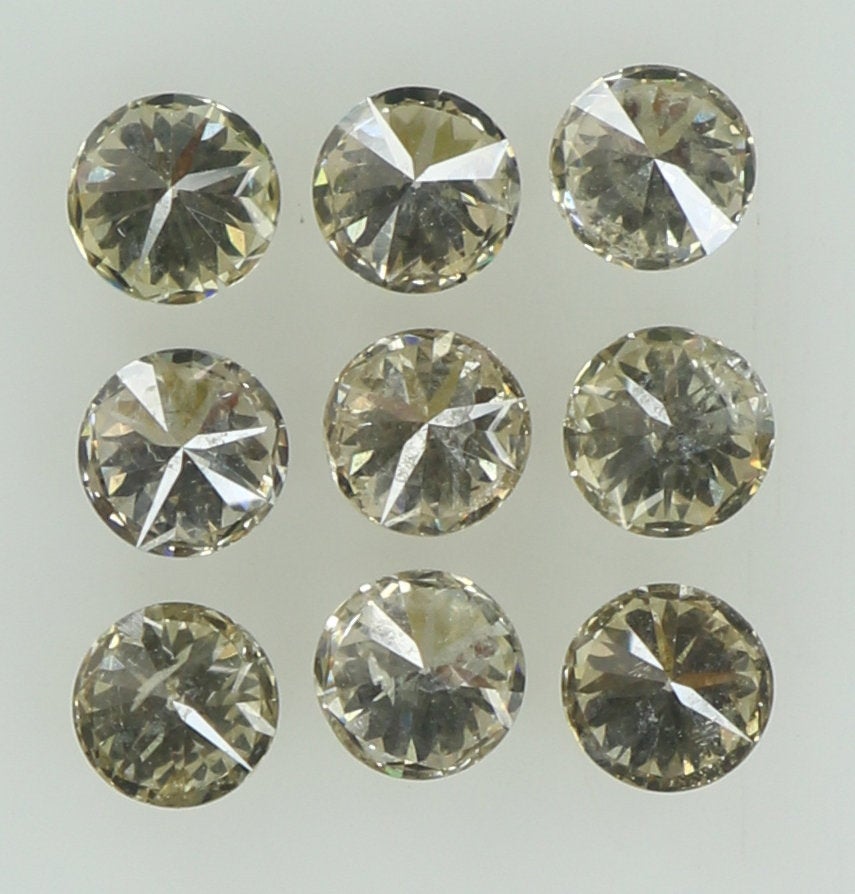 0.53 Ct Natural Loose Round Shape Diamond Brown Color Round Cut Diamond 2.40 MM Natural Loose Brown Color Round Brilliant Cut Diamond KQ1464