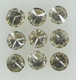 Natural Loose Diamond Round Brown Color SI2 Clarity 9 Pcs 0.53 Ct KR1464
