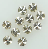 Natural Loose Diamond Round Brown Color SI2 Clarity 11 Pcs 0.42 Ct L6574