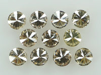Natural Loose Diamond Round Brown Color I1-SI2 Clarity 11 Pcs 0.38 Ct L6575