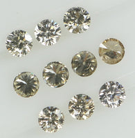 Natural Loose Diamond Round Brown Color SI2 Clarity 10 Pcs 0.39 Ct KR1467