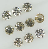 Natural Loose Diamond Round Brown Color SI2 Clarity 10 Pcs 0.39 Ct KR1467