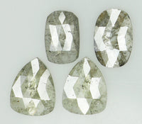 Natural Loose Diamond Mix Shape Grey Color I3 Clarity 4 Pcs 1.35 Ct KDL6915