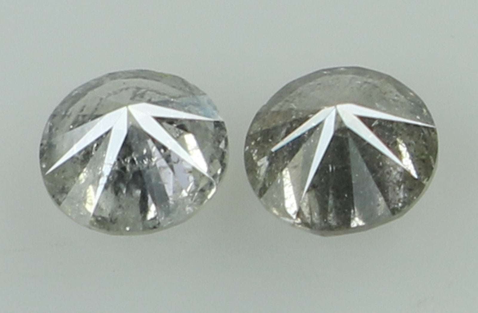 0.36 CT Natural Loose Round Cut Pair Diamond Salt And Pepper Round Shape Diamond 3.60 MM Black Grey Color Round Brilliant Cut Diamond QL6924