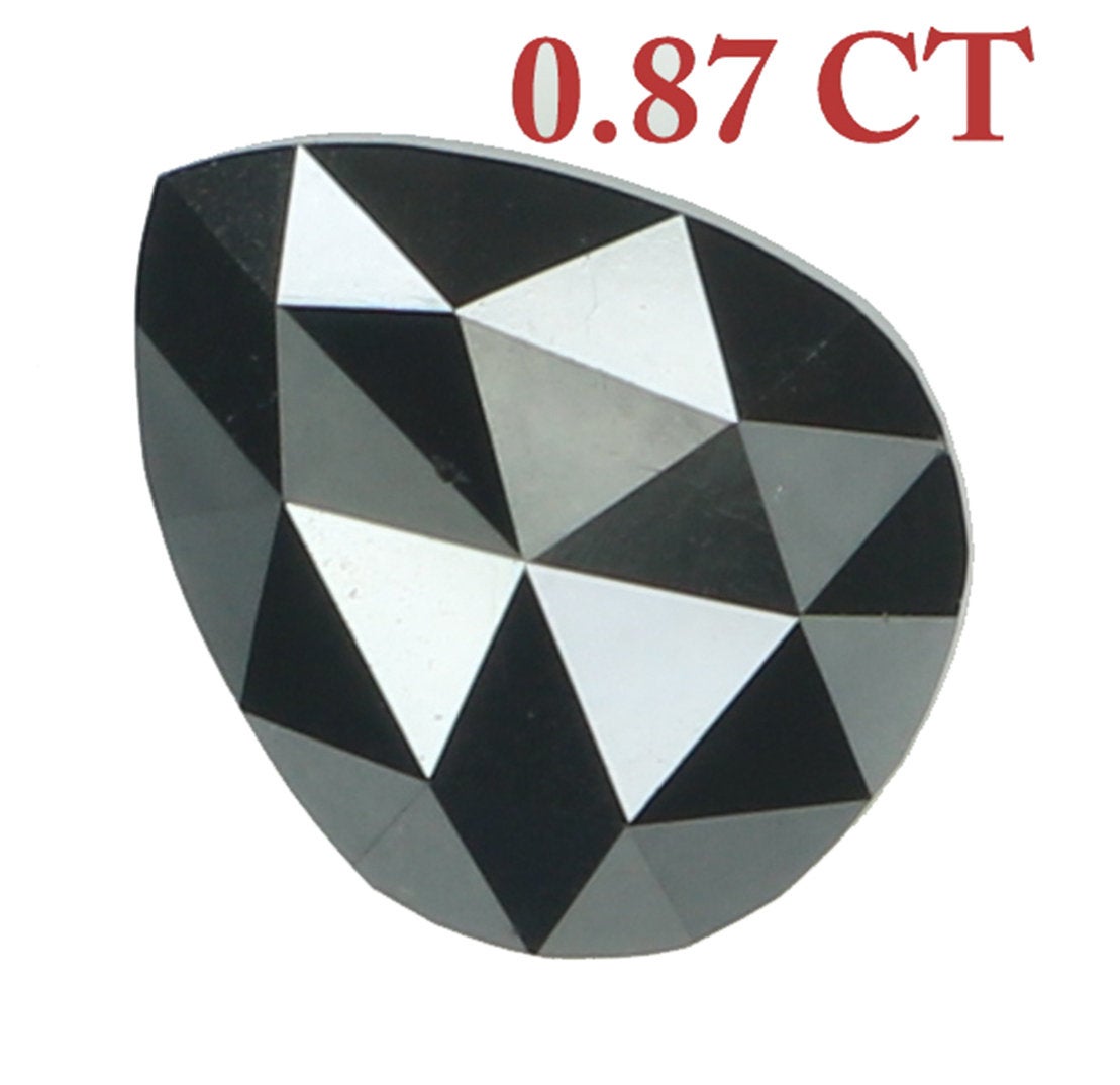 Natural Loose Diamond Pear Black Color I3 Clarity 7.10 MM 0.87 Ct KDL6775