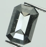 Natural Loose Diamond Emerald Grey Color I3 Clarity 8.10 MM 1.87 Ct KDL6838