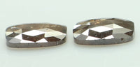 Natural Loose Diamond Cushion Pair Brown Color I3 Clarity 2 Pcs 1.12 Ct KDL6877