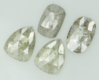 Natural Loose Diamond Mix Shape Grey Color I3 Clarity 4 Pcs 1.35 Ct KDL6915