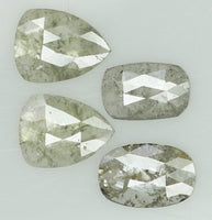 Natural Loose Diamond Mix Shape Grey Color I3 Clarity 4 Pcs 1.35 Ct KDL6915