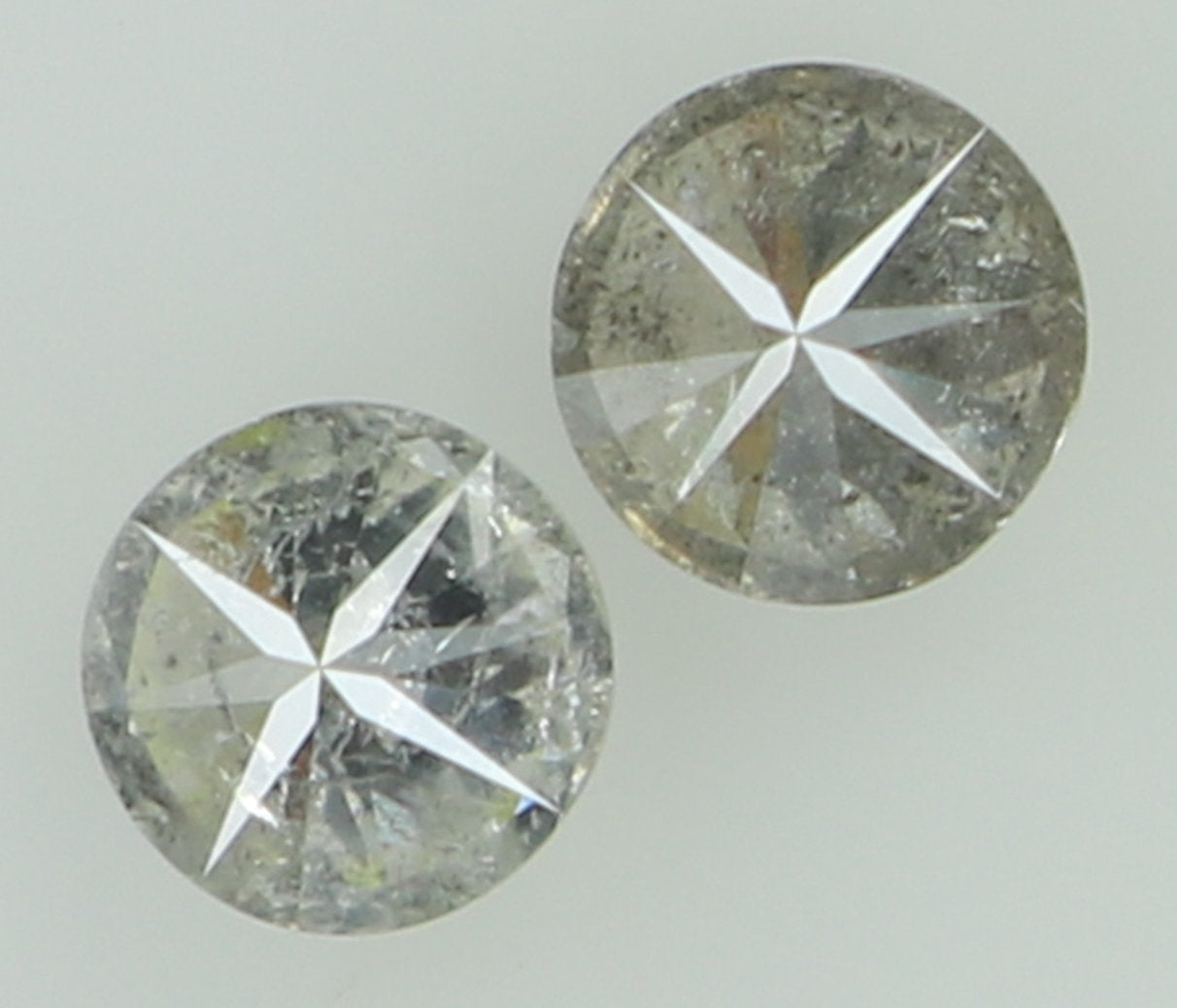 0.36 CT Natural Loose Round Cut Pair Diamond Salt And Pepper Round Shape Diamond 3.60 MM Black Grey Color Round Brilliant Cut Diamond QL6924