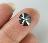 2.59 Ct Natural Loose Diamond Round Black Color I3 Clarity 8.30 MM KDL7395