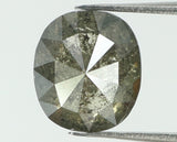 Natural Loose Diamond Oval Black Grey Salt And Pepper Color I3 Clarity 6.20 MM 0.99 Ct KDL7397