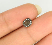 Natural Loose Diamond Oval Black Grey Salt And Pepper Color I3 Clarity 6.20 MM 0.99 Ct KDL7397