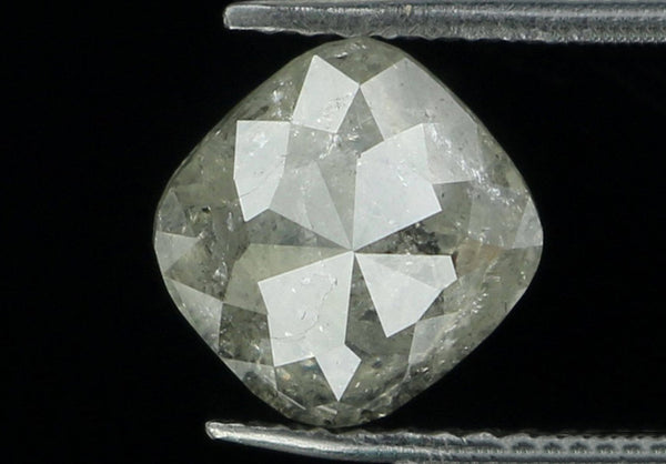 Natural Loose Diamond Cushion Grey Color I3 Clarity 5.80 MM 1.17 Ct KDL6180