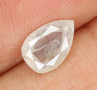 Natural Loose Diamond Pear Grey White Color I2 Clarity 7.20 MM 0.74 Ct KDL7463