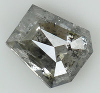 Natural Loose Diamond Coffin Black Grey Salt And Pepper Color I3 Clarity 6.30 MM 1.03 Ct KDL7466
