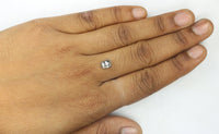 Natural Loose Diamond Coffin Black Grey Salt And Pepper Color I3 Clarity 6.30 MM 1.03 Ct KDL7466