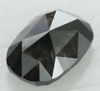 Natural Loose Diamond Oval Black Color I3 Clarity 6.70 MM 0.82 Ct KDK1066