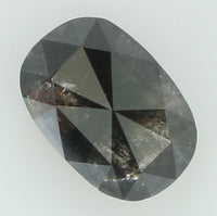 Natural Loose Diamond Oval Black Color I3 Clarity 6.70 MM 0.82 Ct KDK1066