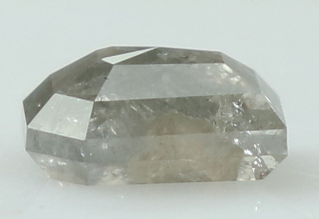0.65 CT Natural Loose Coffin Shape Diamond Salt And Pepper Coffin Shape Diamond 5.40 MM Black Grey Color Coffin Rose Cut Diamond QL5831