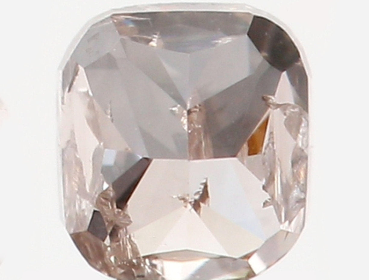 Natural Loose Diamond Cushion Brown Color I1 Clarity 2.70 MM 0.12 Ct KR815