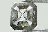 Natural Loose Diamond Emerald Black Grey Salt And Pepper Color I3 Clarity 4.50 MM 0.45 Ct KDL7606