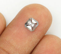Natural Loose Diamond Emerald Black Grey Salt And Pepper Color I3 Clarity 4.50 MM 0.45 Ct KDL7606