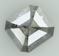 Natural Loose Diamond Emerald Black Grey Salt And Pepper Color I3 Clarity 4.50 MM 0.45 Ct KDL7606