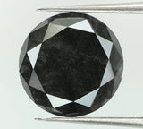2.59 Ct Natural Loose Diamond Round Black Color I3 Clarity 8.30 MM KDL7395