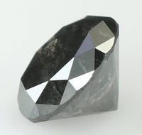 2.59 Ct Natural Loose Diamond Round Black Color I3 Clarity 8.30 MM KDL7395