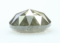 Natural Loose Diamond Oval Black Grey Salt And Pepper Color I3 Clarity 6.20 MM 0.99 Ct KDL7397