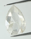 Natural Loose Diamond Pear Grey White Color I2 Clarity 7.20 MM 0.74 Ct KDL7463