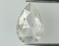 Natural Loose Diamond Pear Grey White Color I2 Clarity 7.20 MM 0.74 Ct KDL7463