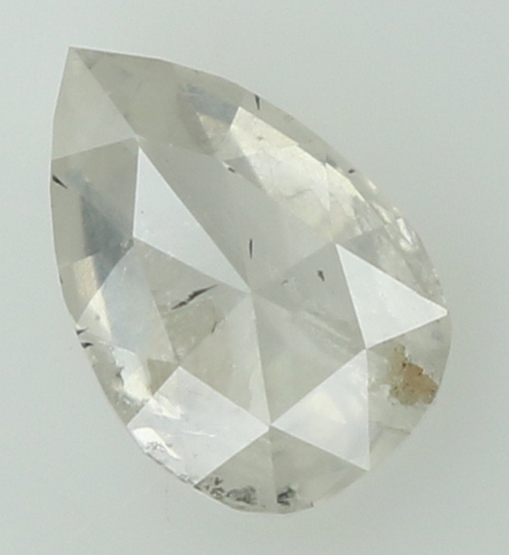 Natural Loose Diamond Pear Grey White Color I2 Clarity 7.20 MM 0.74 Ct KDL7463