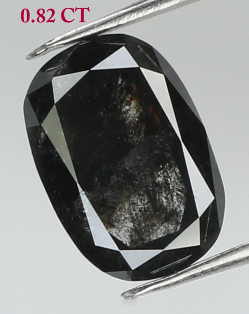 Natural Loose Diamond Oval Black Color I3 Clarity 6.70 MM 0.82 Ct KDK1066