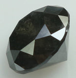 Natural Loose Diamond Round Black Grey Color I3 Clarity 5.10 MM 0.62 Ct KDK1831
