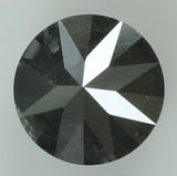 Natural Loose Diamond Round Black Grey Color I3 Clarity 5.10 MM 0.62 Ct KDK1831