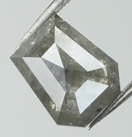 Natural Loose Diamond Coffin Grey Color I3 Clarity 5.40 MM 0.65 Ct KDL5831