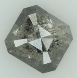 Natural Loose Diamond Emerald Black Grey Salt And Pepper Color I3 Clarity 4.50 MM 0.45 Ct KDL7606