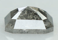 Natural Loose Diamond Emerald Black Grey Salt And Pepper Color I3 Clarity 4.50 MM 0.45 Ct KDL7606