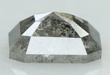 Natural Loose Diamond Emerald Black Grey Salt And Pepper Color I3 Clarity 4.50 MM 0.45 Ct KDL7606